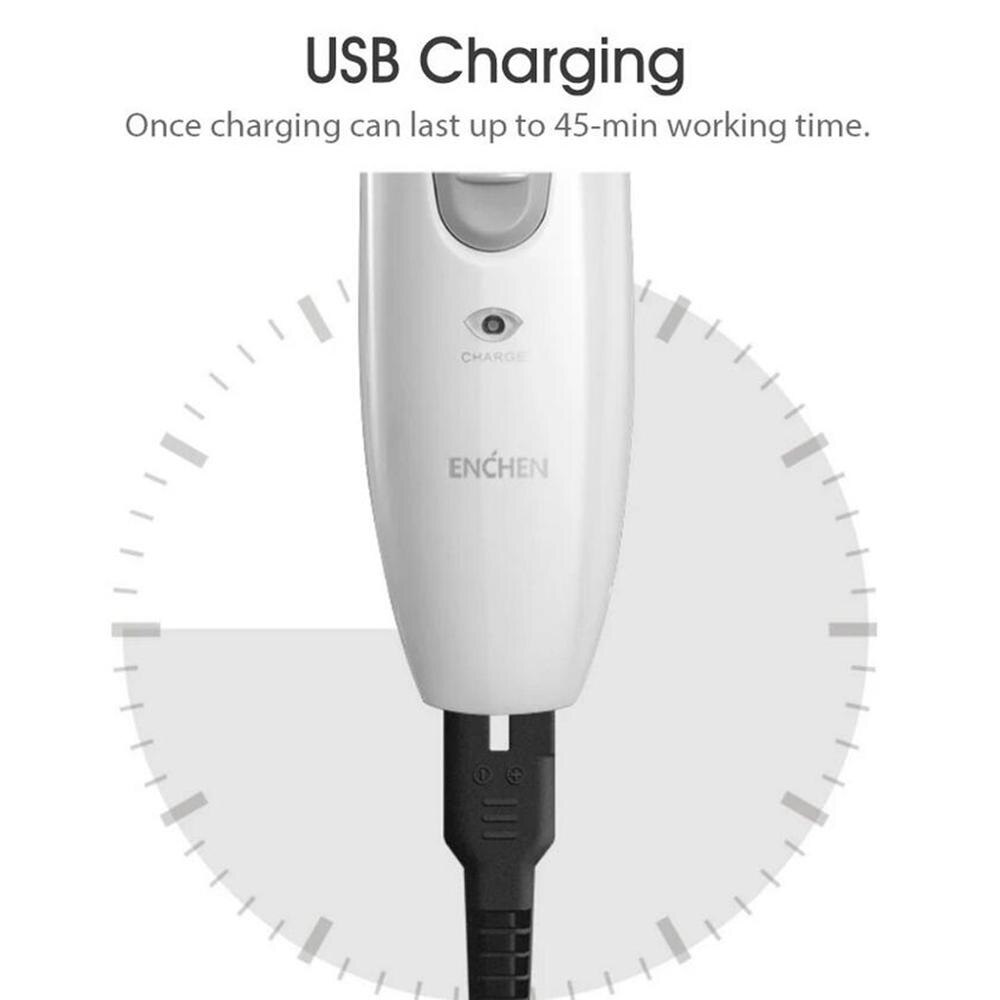 Enchen Boost cortadora de pelo eléctrica Prpfessional cortador de cerámica de pelo USB de carga de la cortadora de pelo USB cortapelos sin cables para niños