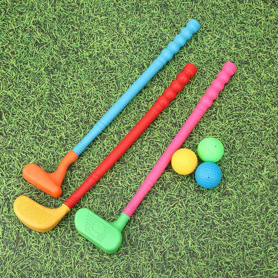 Clubs Plastic Toy for Golfers Game Toy Set Educational Clubs Mini Toys Parent-Child Games Indoors Supplies for and