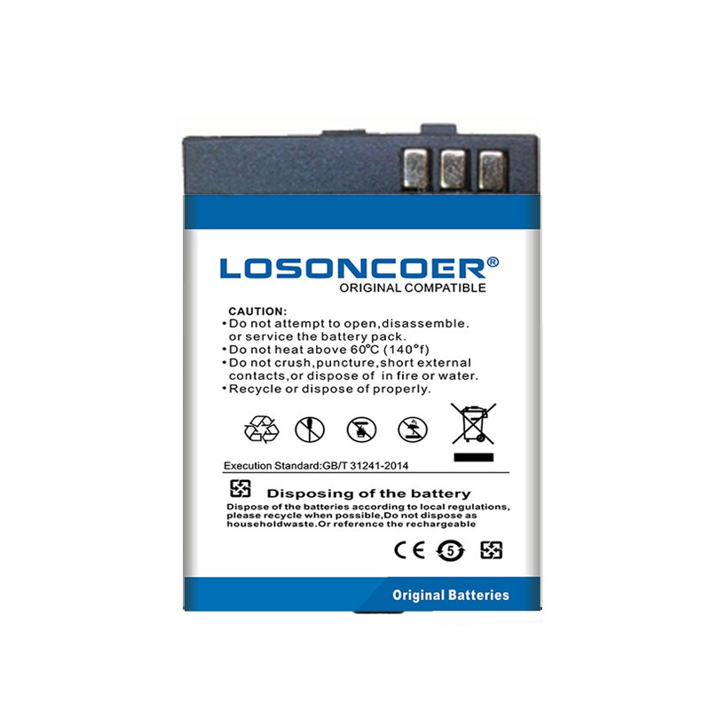 LOSONCOER 490mAh Top AB-Y1 Battery for Smart Watch Y1 Watch Bluetooth Watch Phone RXY-Y1 JHCY-T11