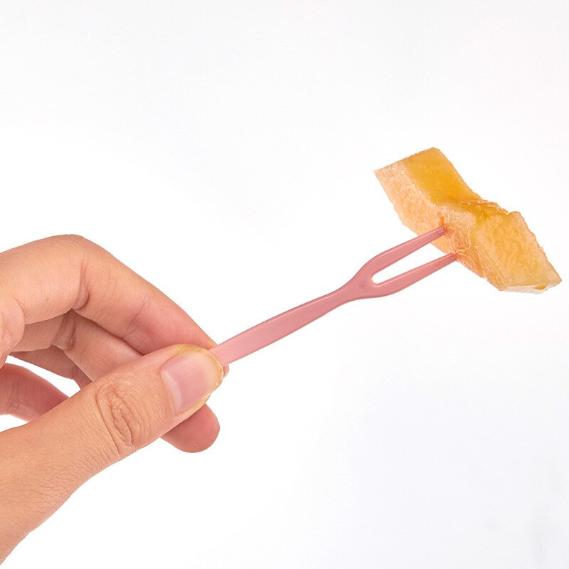 50 Stks/pak Clear Transparante Wegwerp Vorken Voor Party Bbq Sticks Picks Spies Set Thuis Dineren Plastic Voedsel Cake Fruit Vork