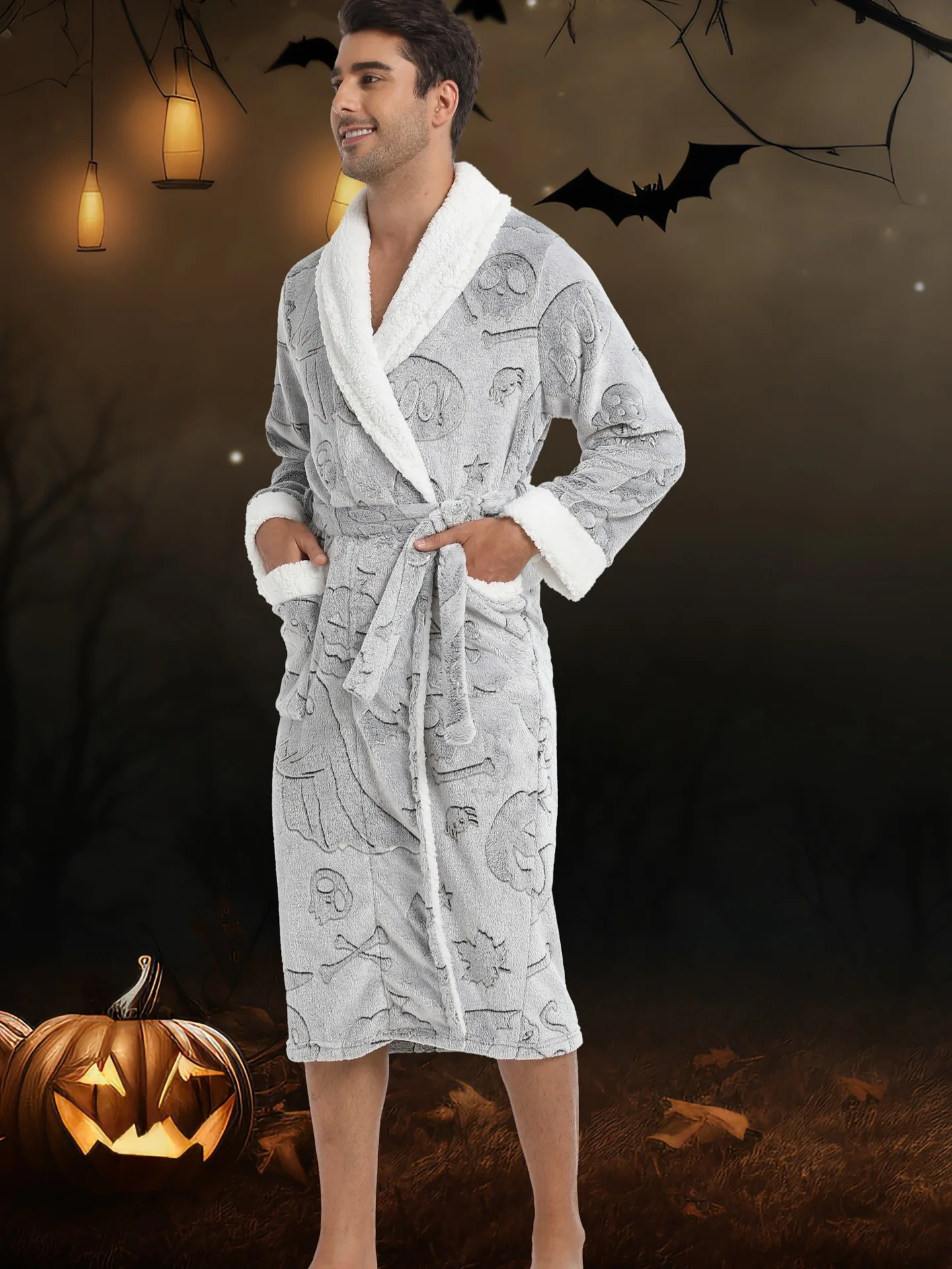 Warme Herbst Winter Flanell Männer Bademantel Dicke Lange Nacht Nachtwäsche Samt Kimono Kleid männer Kleidung Homewear Morgenmantel