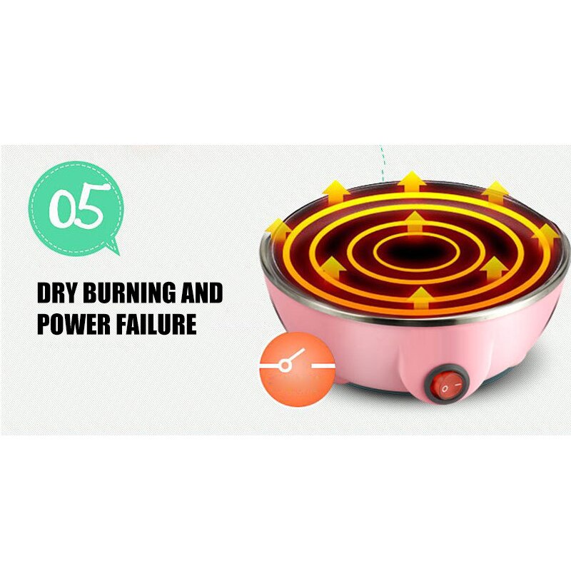 Multifunctional Mini Egg Cooker Home Appliance Single-Layer Egg Cooker Breakfast Machine With Power-Off Protection 007