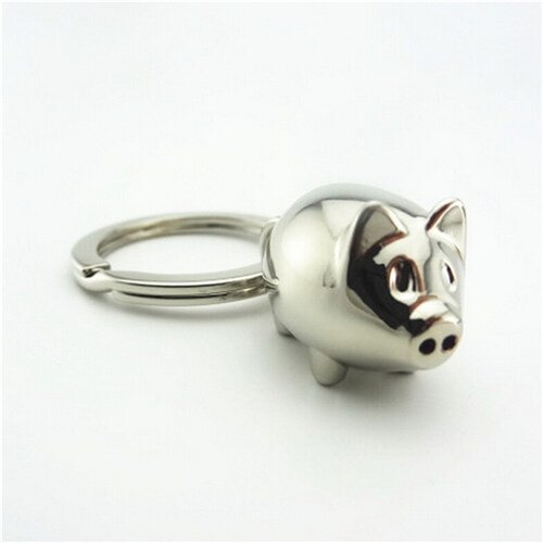 1 st härlig söt mini gris nyckelring bil nyckelring nyckelring charm dekoration nyckelbricka