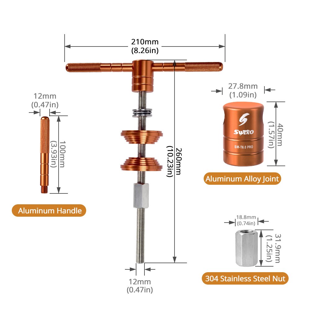 SWTXO Bike Headset Cup and Bottom Bracket Press Installation Tool Bicycle Headset Press-in Tool Bearing Installer Repair Tools