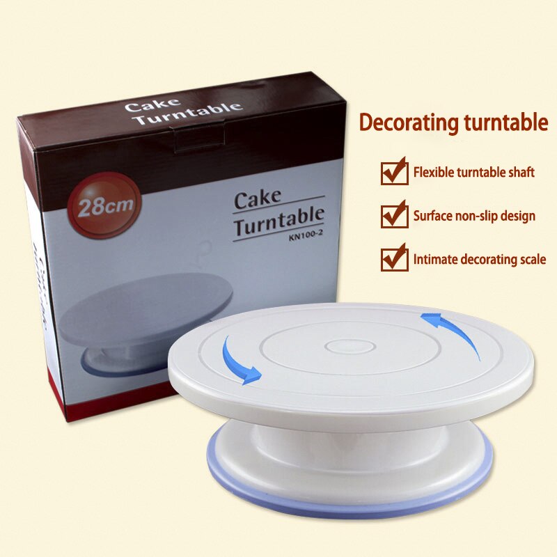 Cake Turntable Rotating Base 28 Cm Confeiting Cake Simple Pie Kitchen Cake Tool Home