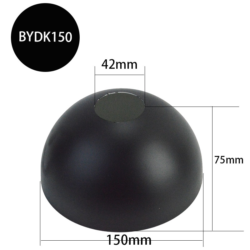 Lameshade-Lampe de chevet en métal, abat-jour de budgétaire demi-cercle noir, accessoires d'éclairage pour table de face