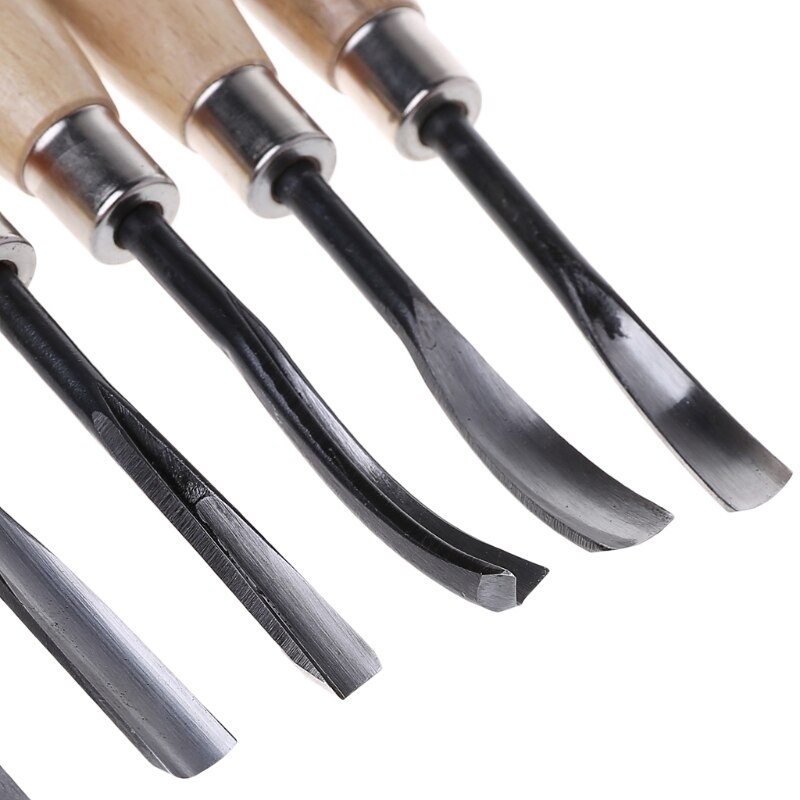 8Pcs Holz Carving Hand Gouges Meißel Werkzeug Set Holzbearbeitung Professionelle Whosale &