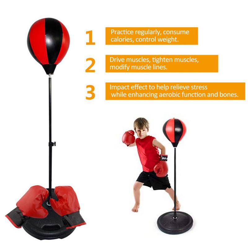 NEUE Sport Boxen einstellen Handschuhe Sandsäcke Stanzen Ball für freundlicher mit Einstellbare Höer P4R