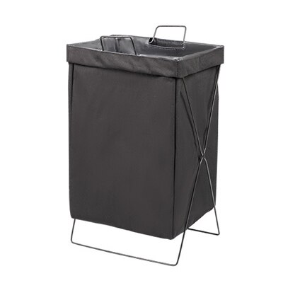 Foldable Fabric Hamper Household Laundry Baskets Removable And Washable Large Storage Bathroom Clothes Simple Storage Baskets: black