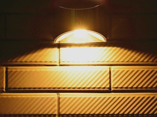 Lámpara Solar candelabro de pared para jardín, lámpara de seguridad impermeable, inalámbrica, luz Solar para casa, puerta delantera, cerca de Patio: warm white