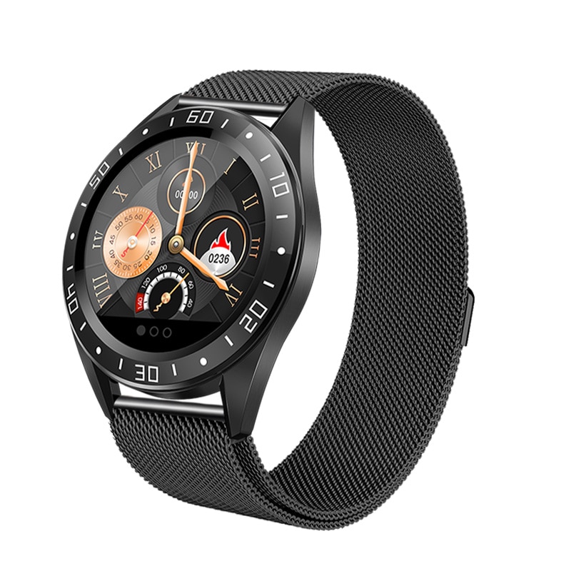 Bakeey GT105 Heart Rate Blood Pressure Monitor bluetooth Weather Push Music Control Black Silicone Smart Band Men Women