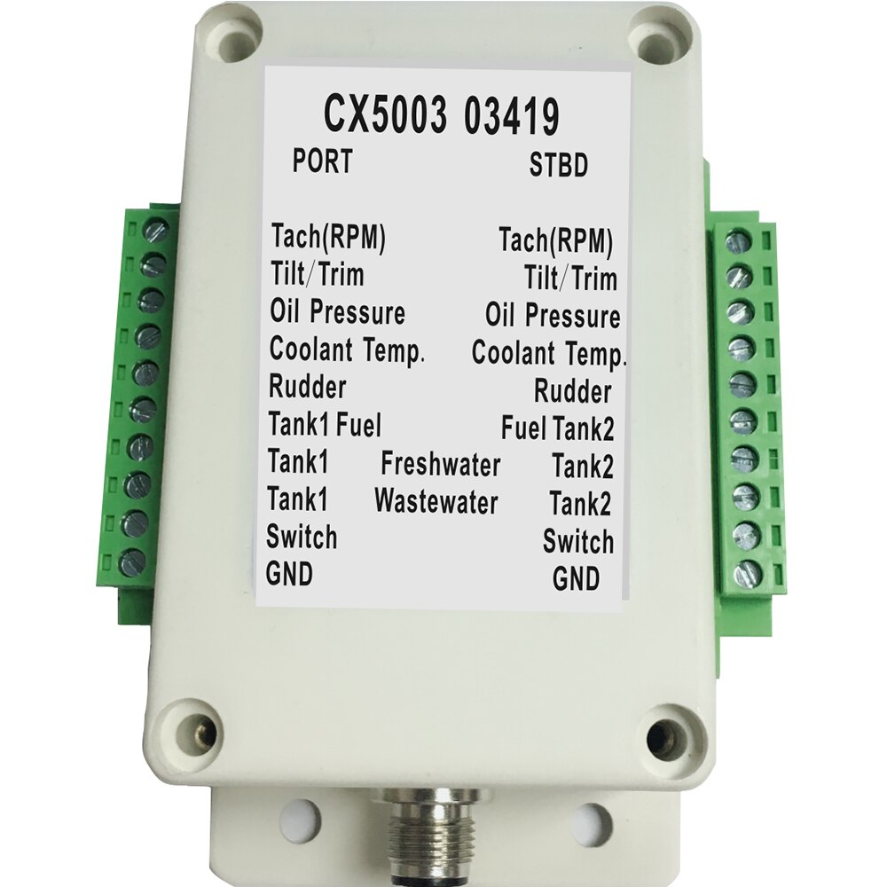 NMEA 2000 Multifunction Converter Connect Up to 18 Sensors 0-190 ohm CX5003 NMEA2000 Converter For Boat Yacht Marine sensor