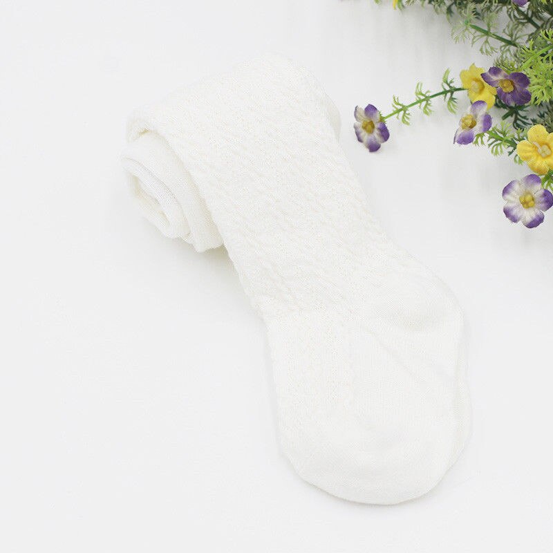 Mode Baby Meisjes Knie Hoge Katoen Lange Warme Kous Kids Peuters Panty Been Warmer Kousen: WHITE / 6 to 12 Month
