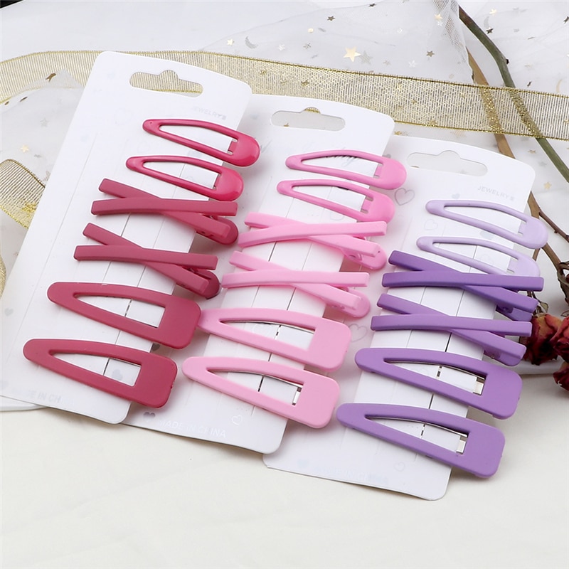 6 uds. De colores sólidos para niña de horquillas, Clips BB simples básicos, pasadores de Clip para el cabello coloridos y bonitos, accesorios para el cabello