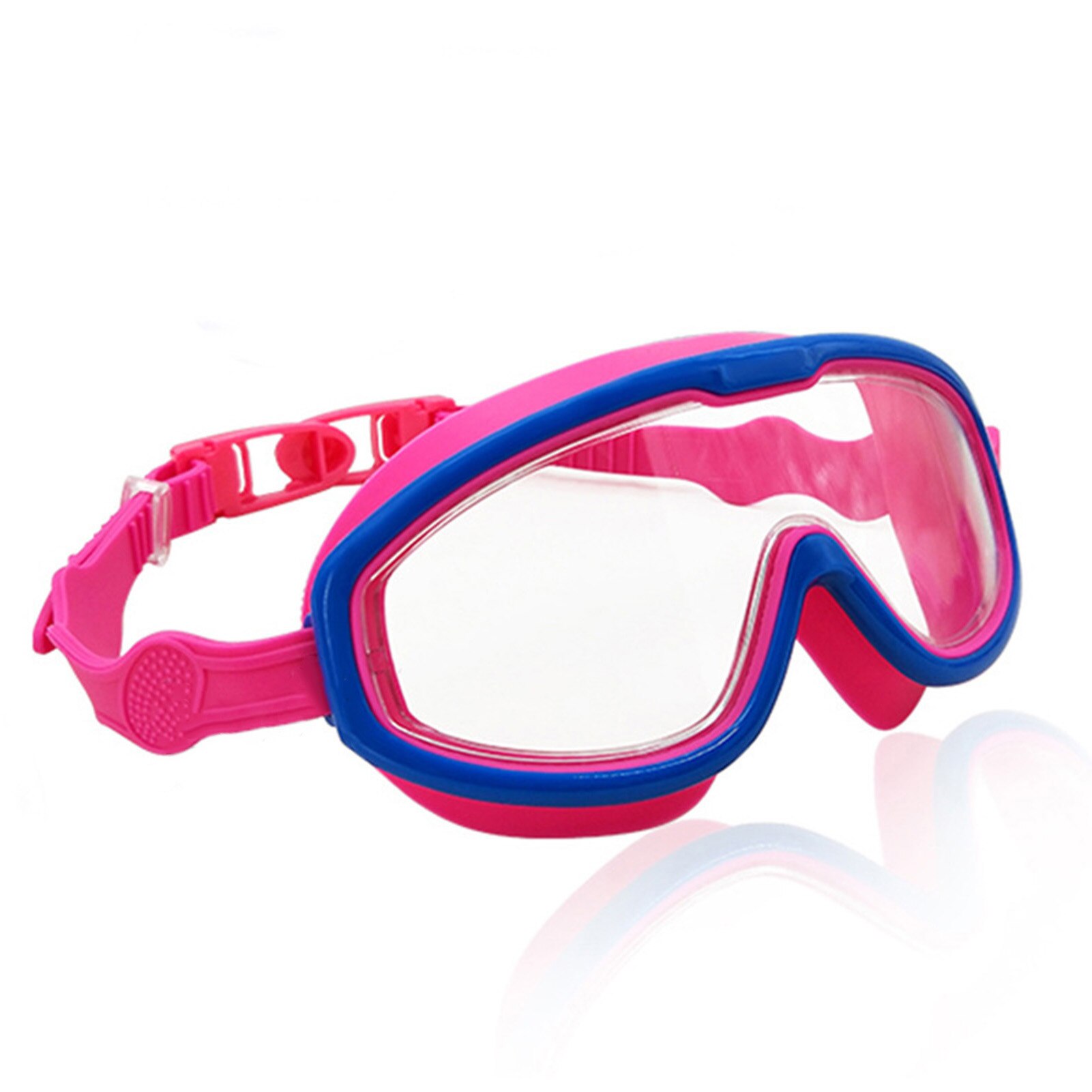 Kinderen Zwemmen Glazen Goggles Anti-Fog Zomer Zwembad Bril Transparant Frame Dving Speelgoed Voor Kinderen: Red