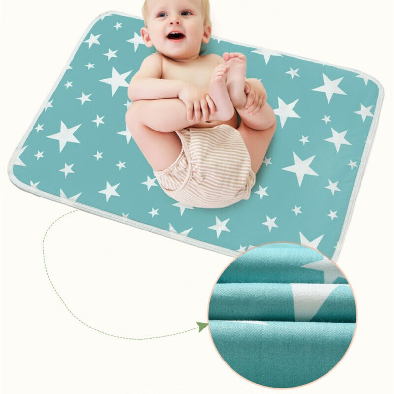Casa 50x70cm tapete reutilizável bebê infantil à prova dinfant água esteira cama fralda capa mudança urina almofada