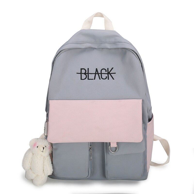 Julyccino rugzak waterdichte nylon rugzak voor dames schooltas rugzak voor tienermeisjes schoudertas damesrugzak mochilas: Roze blauw