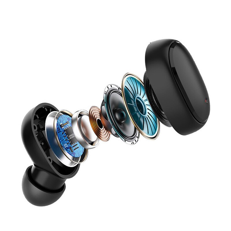 A6R Tws Bass Headset Draadloze Hoofdtelefoon Oortelefoon Sport Mini Stereo In-Ear Voor Xiaomi Huawei Iphone Bluetooth Telefoon Oortjes