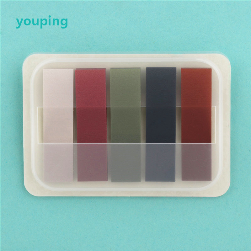 Notes autocollantes transparentes pour bloc-notes, marqueur de signet, mémo autocollant, papier de bureau, fournitures scolaires pour étudiants: Lavande