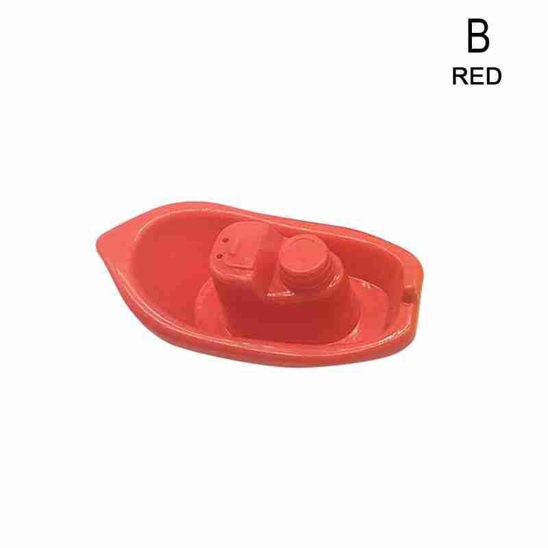 1 stk babybad lekevann leketøy plast flytende båt leke baby bade strand flytende skip leke baby pedagogisk badeleke: Rød
