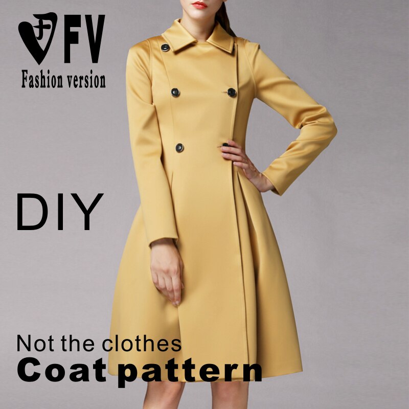 Garment DIY pattern women's coat coat pattern sewing drawing BFY-280