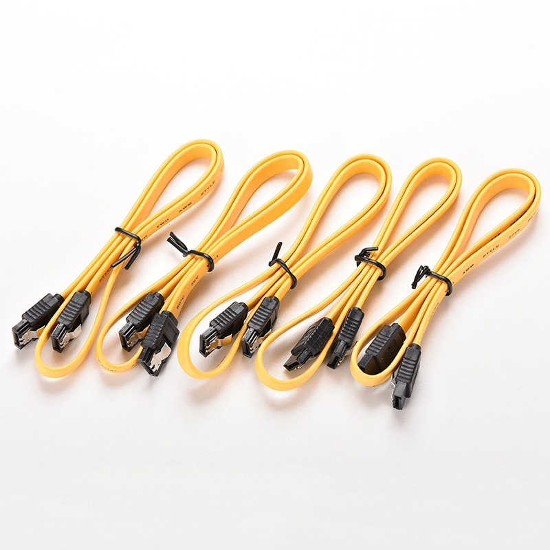 40cm Serial ATA SATA 3 RAID Data HDD Hard Drive Disk Signal Cables RED + Yellow