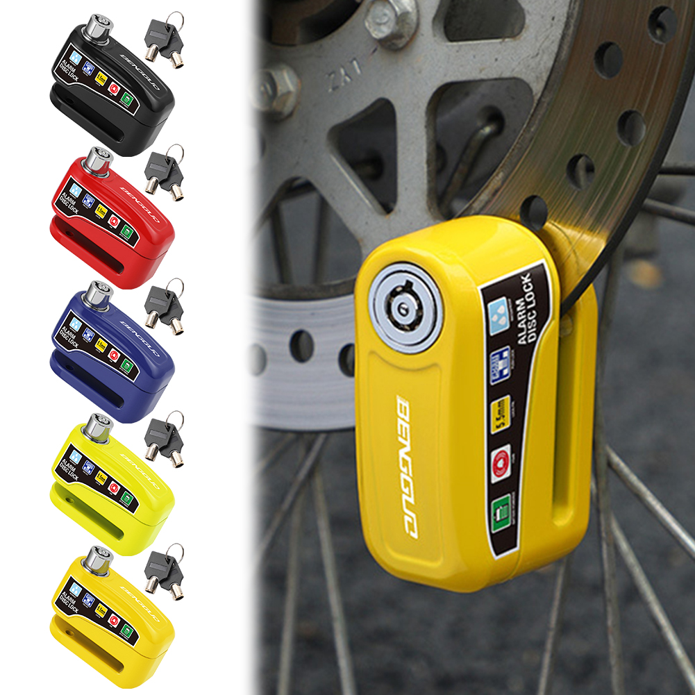 Motorrad Alarm Rad Scheibenbremse Schloss Anti Diebstahl Fahrrad Alarm Scheibenbremse Elektrische Schloss Wasserdichte Motorrad Fahrrad Zubehör