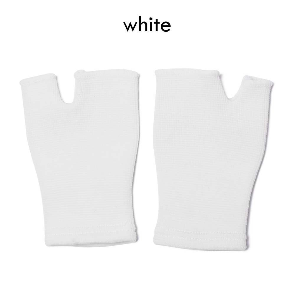 1Pair Palm Support Comfortable Sleeve Protector Elastic Palm Brace Glove Hand Wrist Supports Arthritis Sleeve Support: White