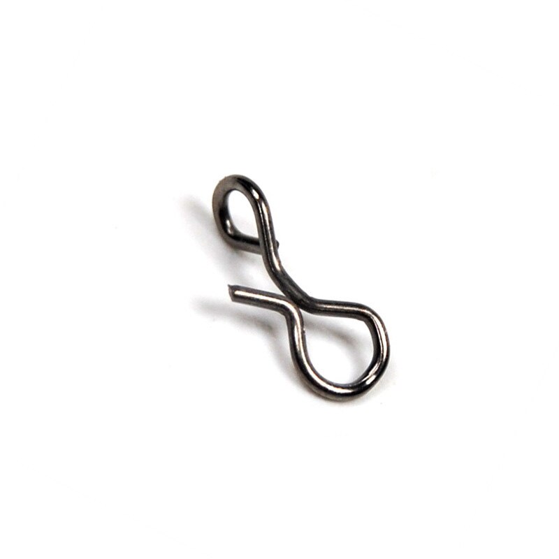 25-50PCS Stainless Steel Fly Fishing Connector Snap Pin Quick Change Flies Hook Lures Clip Fishing Gear Accessories