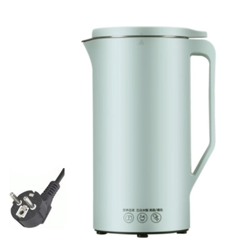 Sojamelk Machine Mini Sojamelk Maker Soja-melk Elektrische Juicer Blender Rijst Plakken Maker Filter-Gratis: green / EU