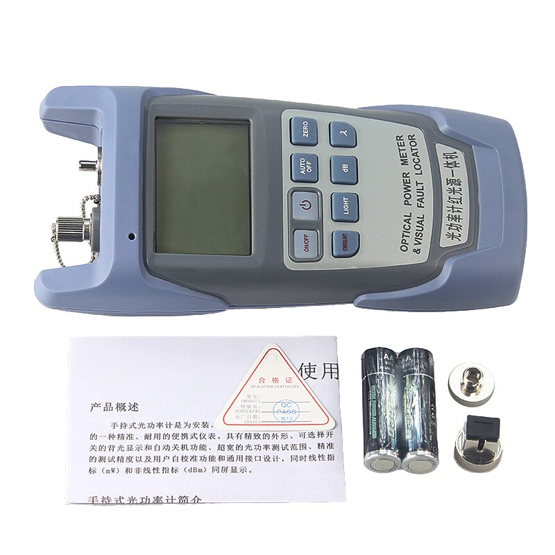 AUA-9A 1 Mw Optische Power Meter Rood Licht Machine Fiber Licht Verval Tester Rood Licht Pen 5Km Opm