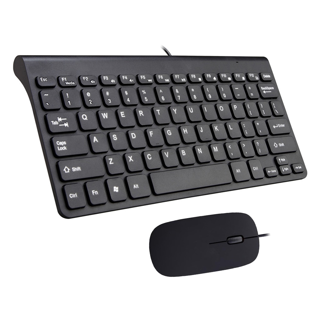 Travel Portable Ultra Thin USB Wired Mouse and keyboard Combo for Desktops Computer Laptop PC Mouse And Keyboard Set Kit