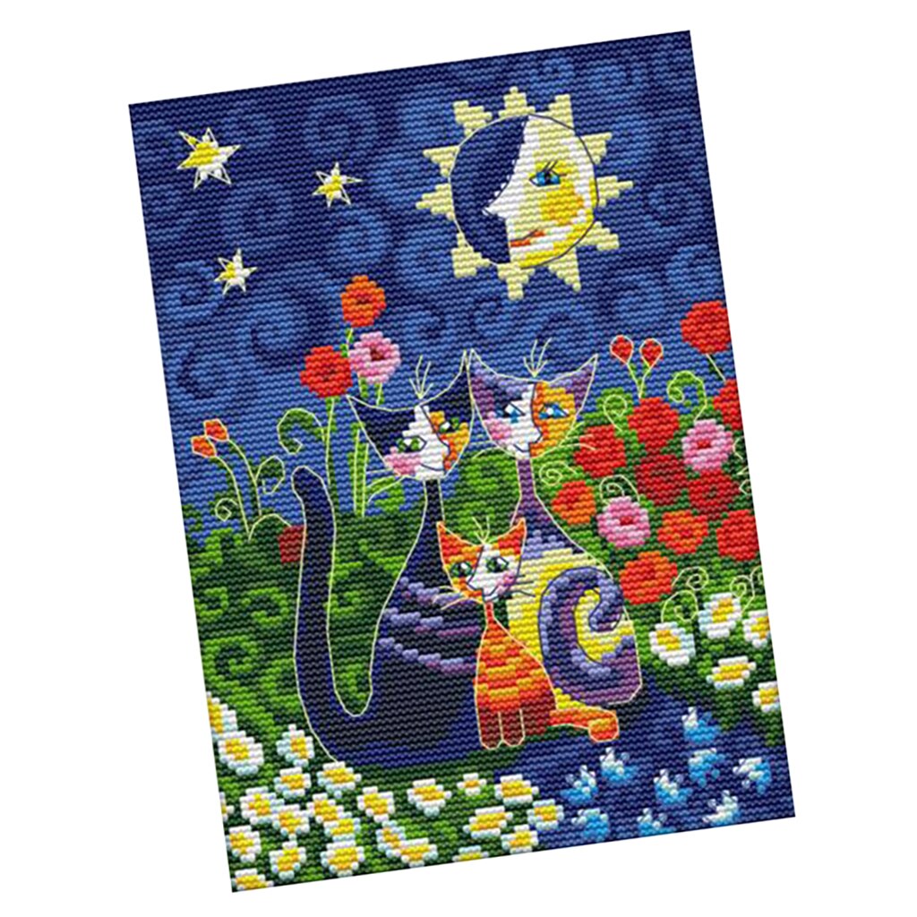 Modern Cross Stitch Kit for Beginners 11ct 14ct Counted Dimensions Stamped Kits