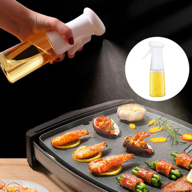 210ml Oil Spray Bottle Kitchen Oil Bottle Cooking Baking Accessories Vinegar Mist Sprayer Barbecue Spray Bottle Cooking BBQ Tool