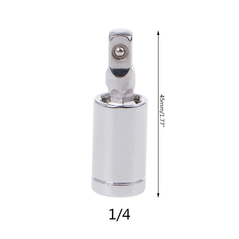 1/4 "3/8" 1/2 "Kruiskoppeling Set Ratchet Hoek Extension Bar Socket Adapter Handmatige En Pneumatische 360 Roterende adapter