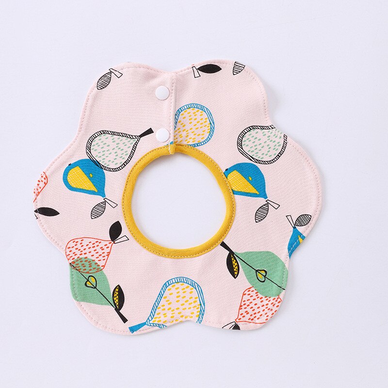 Cotton Baby Boys And Girls Feeding Burp Cloths 360 degrees Rotating Baby Bibs Towel Cute Bandanas Scarf Children Cravat Stuff: 14