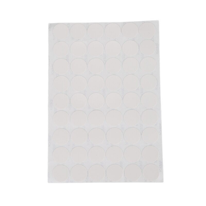 Armario armario auto-adhesivo tornillo cubre gorras pegatinas 54 en 1 blanco: Default Title