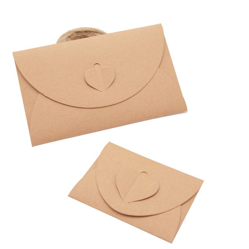 100PCS per pcs Kraft paper invitations wedding envelopes decoration stationery