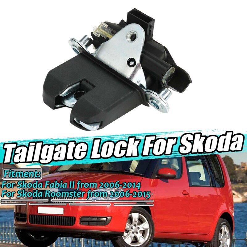 Car Rear Trunk Tailgate Lock Latch for Skoda Fabia II/Roomster 2006 5J0827501B 5J0827501A 5J0827501C: Default Title