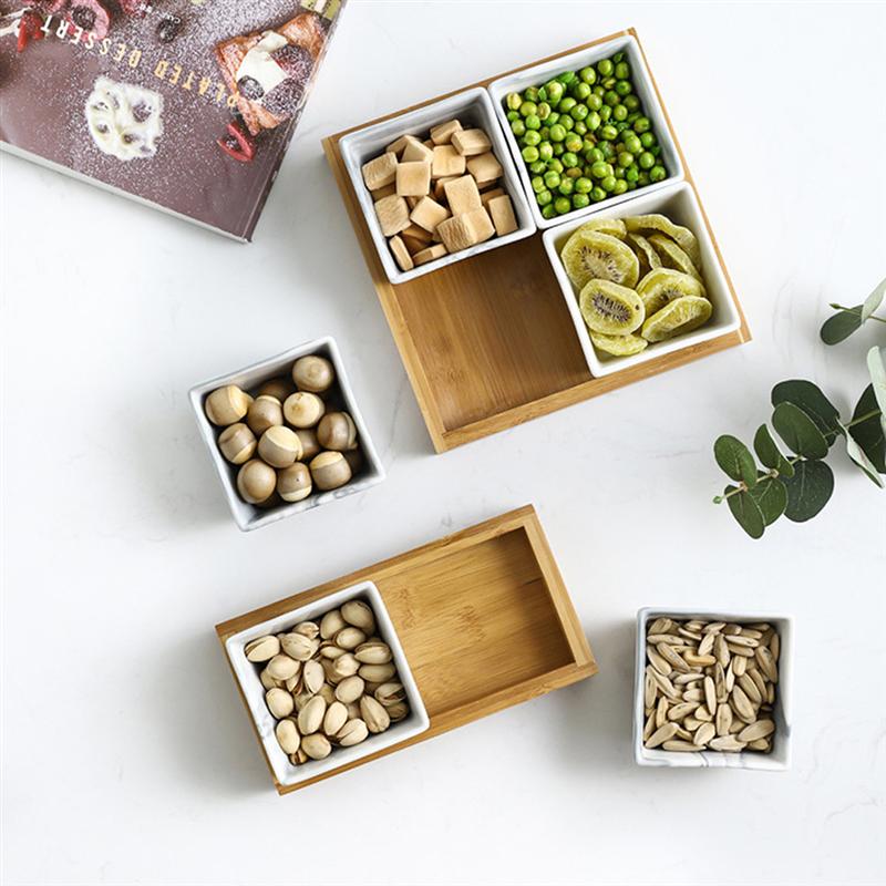 nordisch Keramik Marmor Obst Platte Kreative Bonbonniere Getrockneten Obst Tablett Snack Lagerung Platte für Party Hause