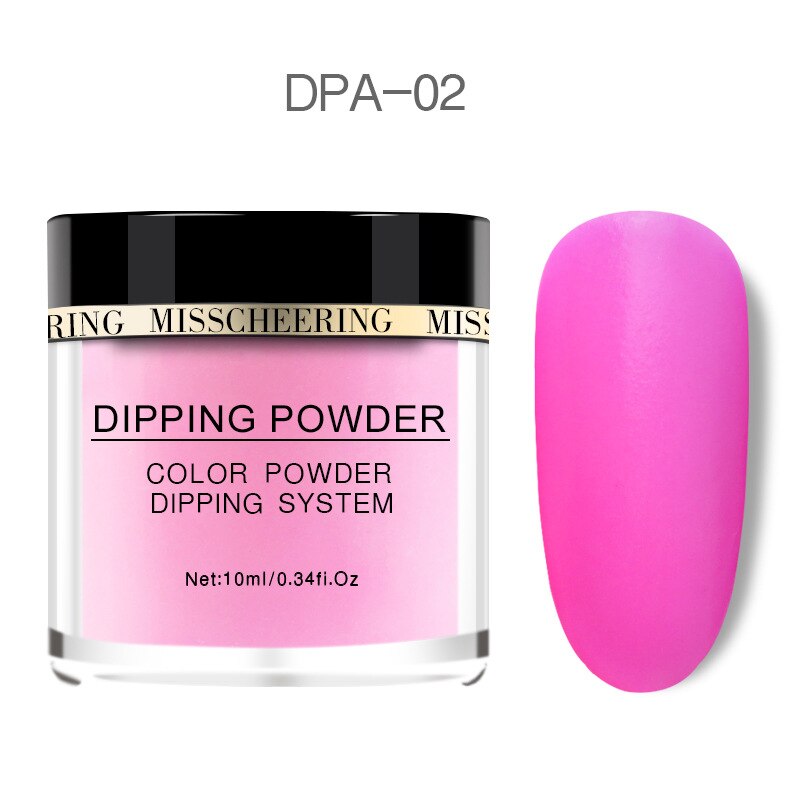 Ongles paillettes couleur mate dégradé Nail Art poudre sans lampe Cure ongles Art décorations: DPA-02