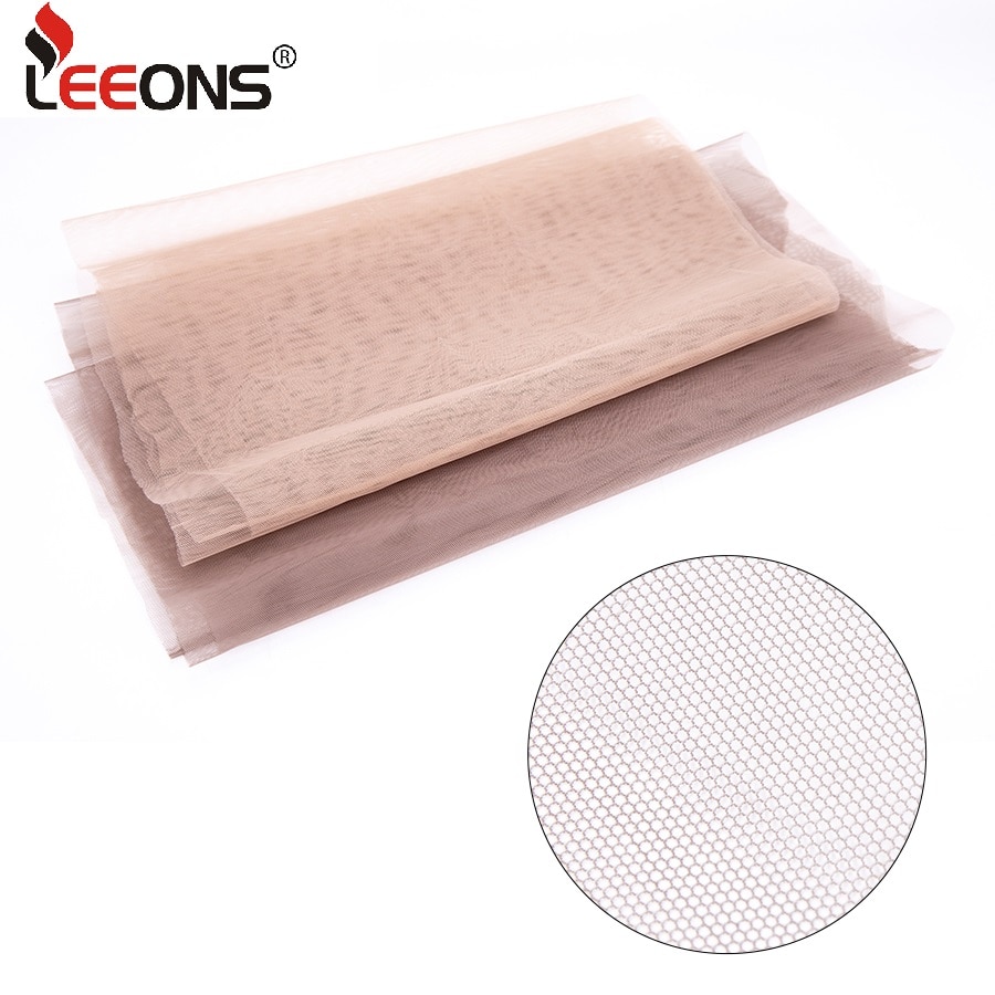 Leeons Swiss Lace Net Front Lace Weaving Netting Hair Weave Net For Making Wig Wigs Cap Accessory Lace Hairnet