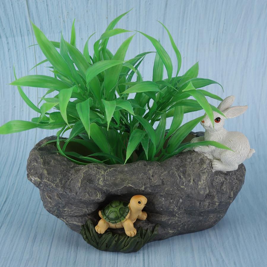 Cikonielf Resin Bloempot Bowls Cartoon Animal Bloempot Decoratie Desktop Vetplant Pot Ornament planter