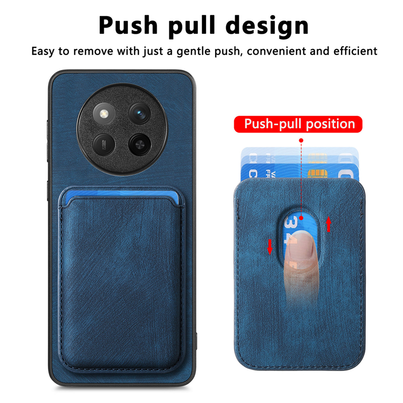 Para Honor Magic7 Lite 5G Funda de cuero de lujo Funda tipo billetera magnética para Honor Magic 7 Lite Funda con ranura para tarjetero desmontable