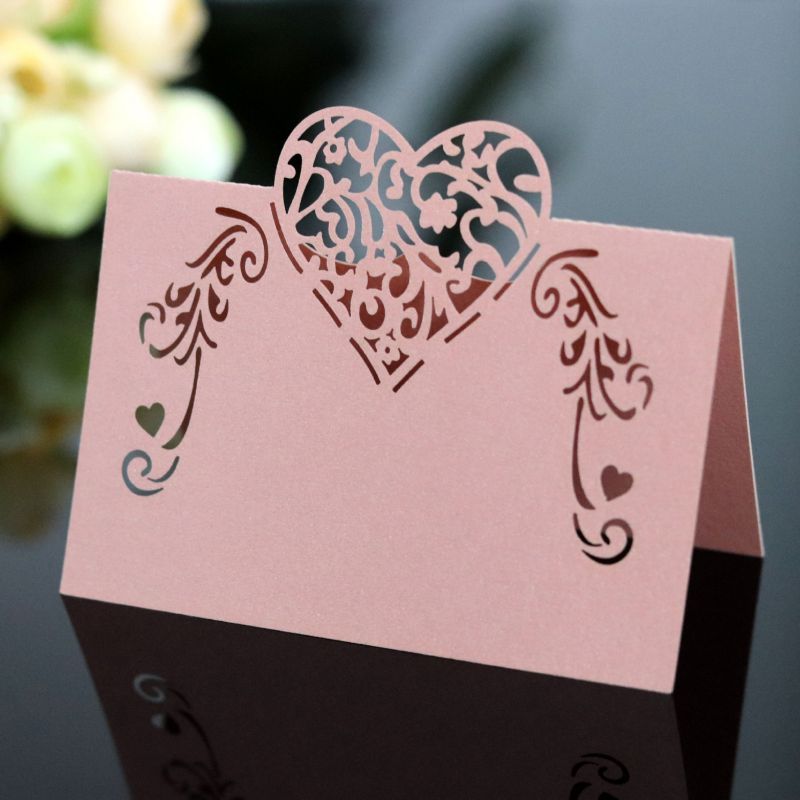 50 cartões do lugar do nome da mesa da decoração da festa de casamento do cartão da localização dos pces para banquetes eventos fontes da festa de casamento