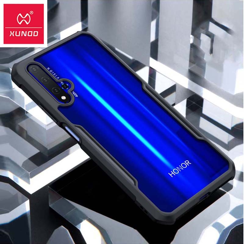 For Huawei nova 5t Case Xundd Luxury Airbags Shockproof Bumper Clear Ring Case for Honor 20 Pro чехол for Honor 20 чехол Black