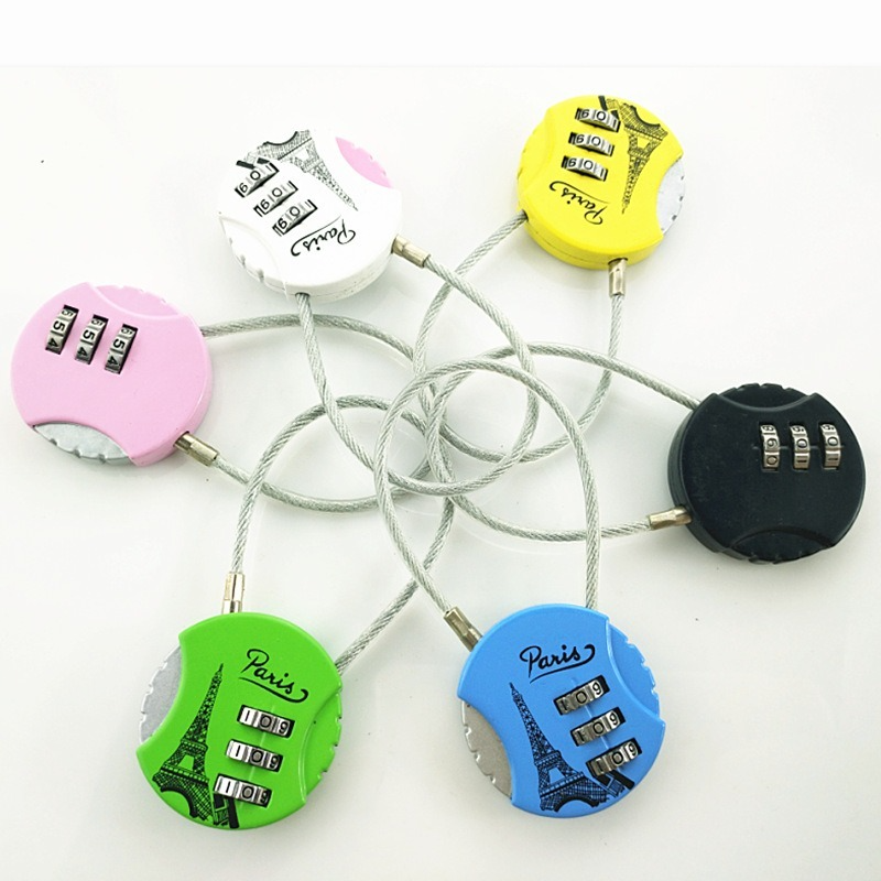 3 Dial Digit Padlock Luggage Travel Lock Portable Metal Weatherproof Password Resettable Gym locker suitcase Safely Code Lock