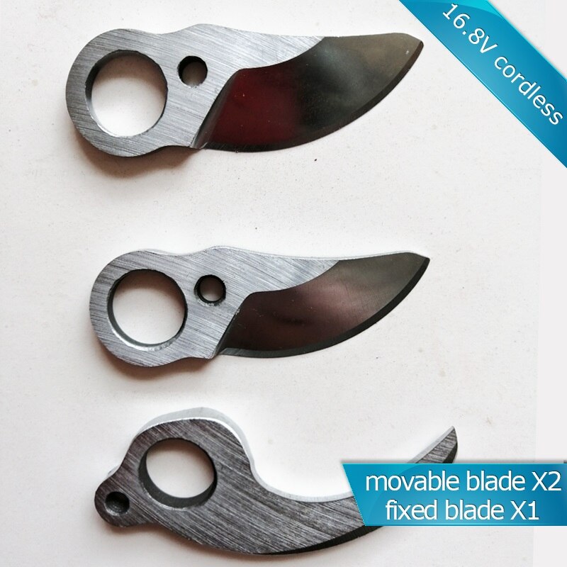 Cordless CE forged blade electric pruning scissors pruners secateurs (German imported blade): 3 blades combination