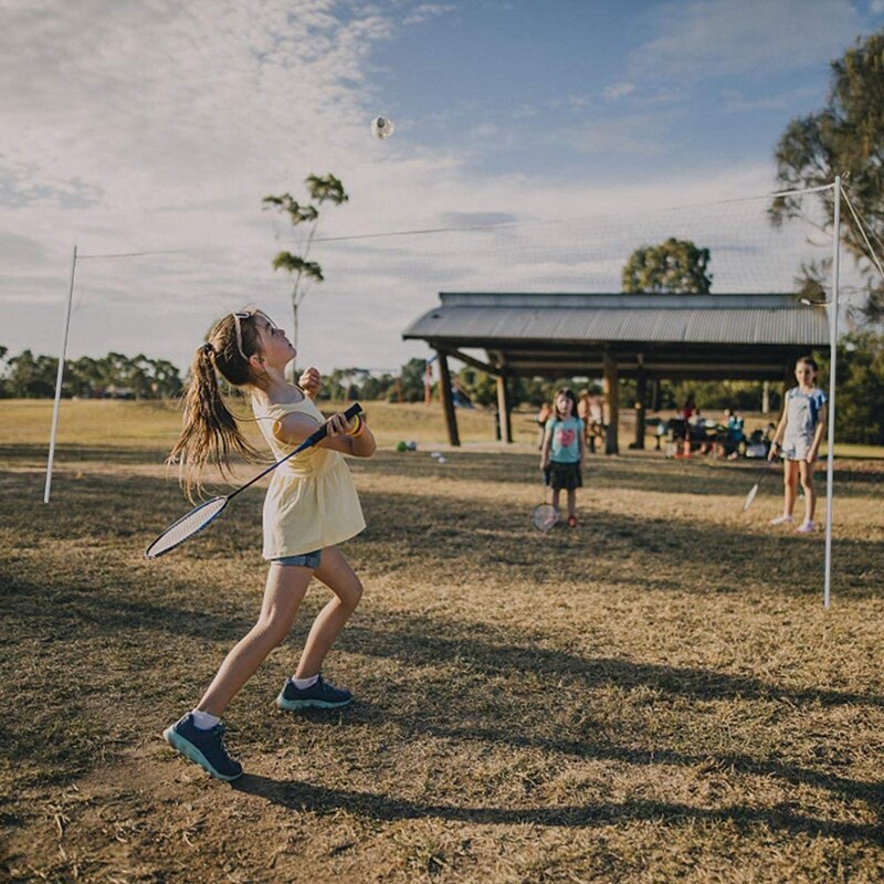 AD-Badminton Set Portable Badminton Combo Set Badminton Net Exercise Sports Tools for Outdoor Beach Lawn