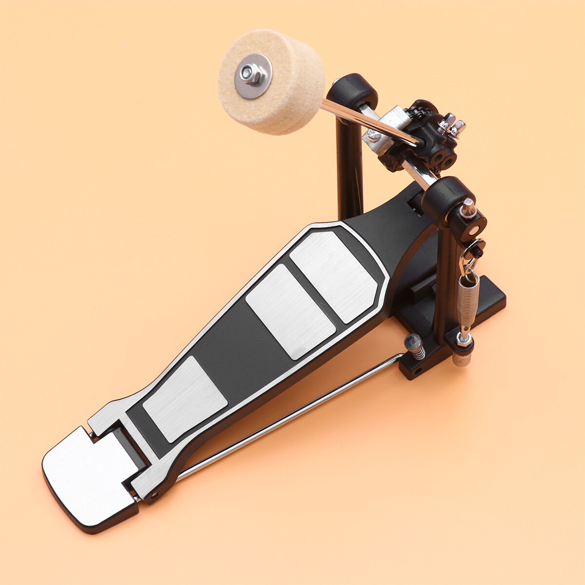Single Drums Set Pedal Metal Drums Set Pedal Heavy Duty Single Bass Foot Kick: Default Title